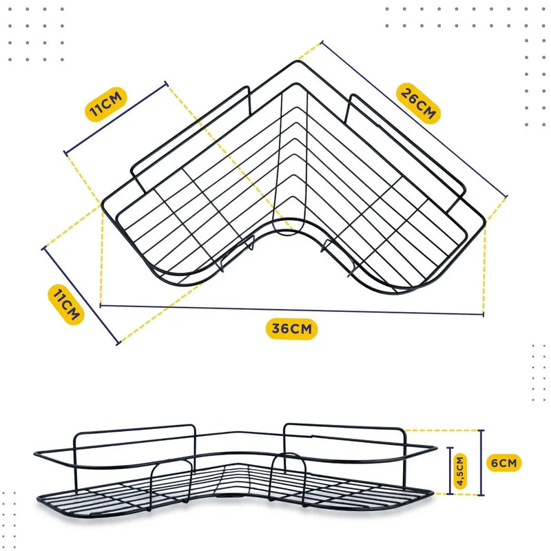 Prateleira de parede moderna e minimalista para banheiro